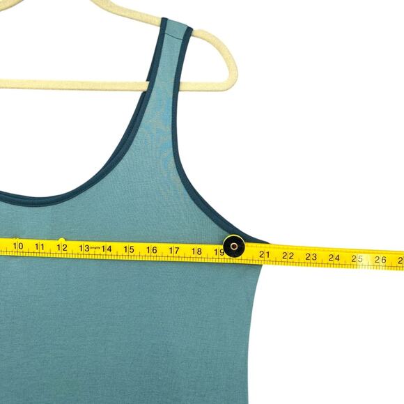 Natori Teal Two-Tone Scoop Neck Sleeveless Casual Nightgown Womens Extra Large - Picture 6 of 7